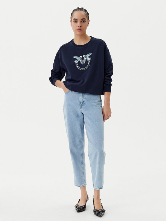 PINKO PINKO Μπλούζα Nelly 100534 A2G8 Σκούρο μπλε Regular Fit