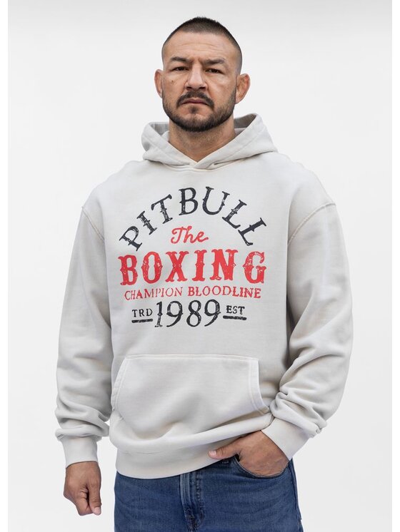 PITBULL PITBULL Bluza Washed CHAMPION BLOODLINE Biały Regular Fit