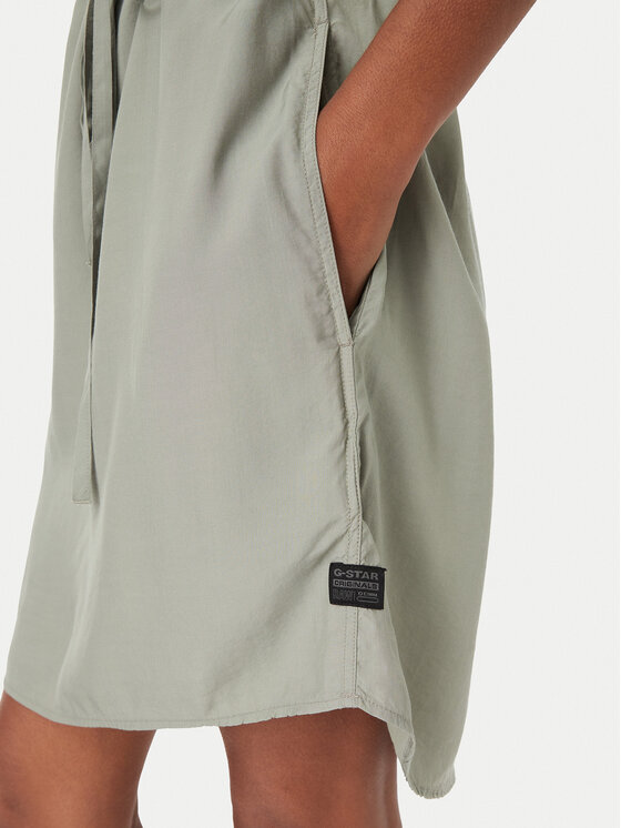 G-Star Raw G-Star Raw Φόρεμα καθημερινό D29019-D724 Πράσινο Regular Fit