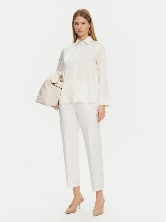 Max Mara Leisure Max Mara Leisure Marškiniai Kadiak 2516111027650 Écru Regular Fit