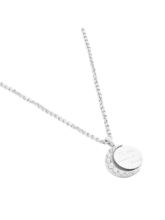 Guess Guess Naszyjnik JUBN01 189JW Srebrny