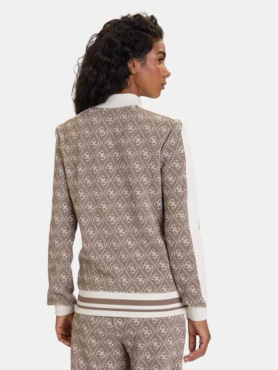 Guess Guess Majica dugih rukava V5BQ16 K1990 Smeđa Regular Fit
