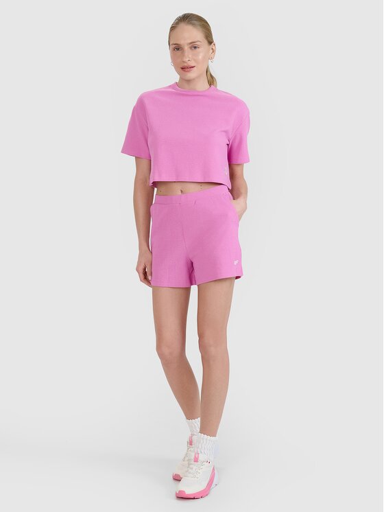 4F 4F T-shirt 4FWSS25TTSHF1977-54S Rosa Regular Fit