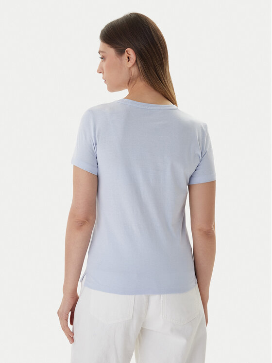 Guess Guess T-Shirt W1YI1B I3Z14 Světle modrá Regular Fit