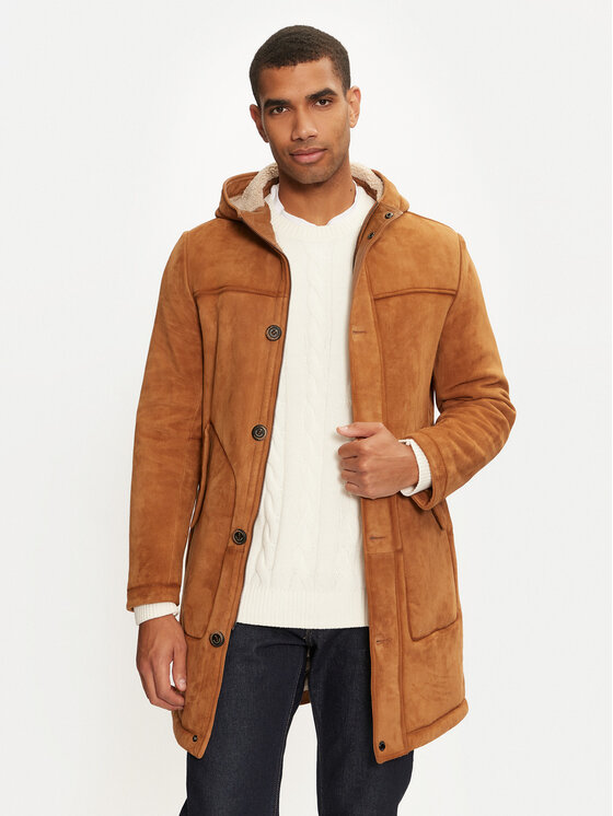 Milestone Milestone Zimski kaput Gabriel 431629 21035 Smeđa Regular Fit