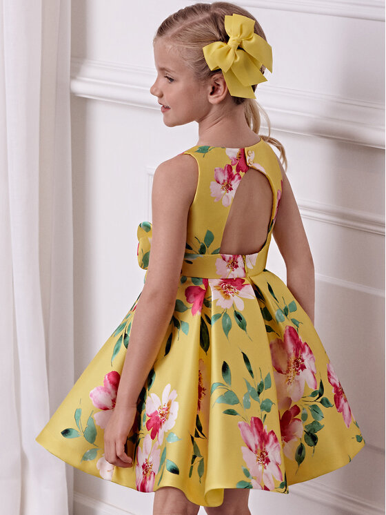 Abel & Lula Abel & Lula Елегантне плаття 5057 Жовтий Regular Fit