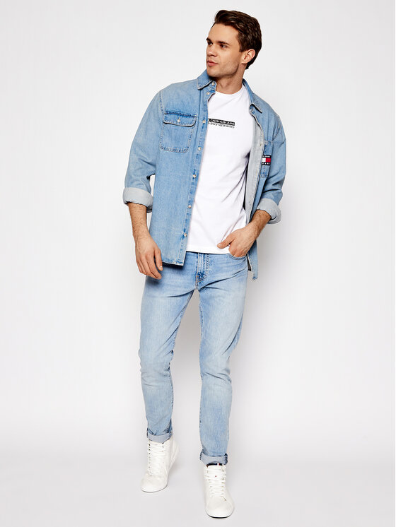Calvin Klein Jeans Marškinėliai J30J317063 Balta Regular Fit • Modivo.lt