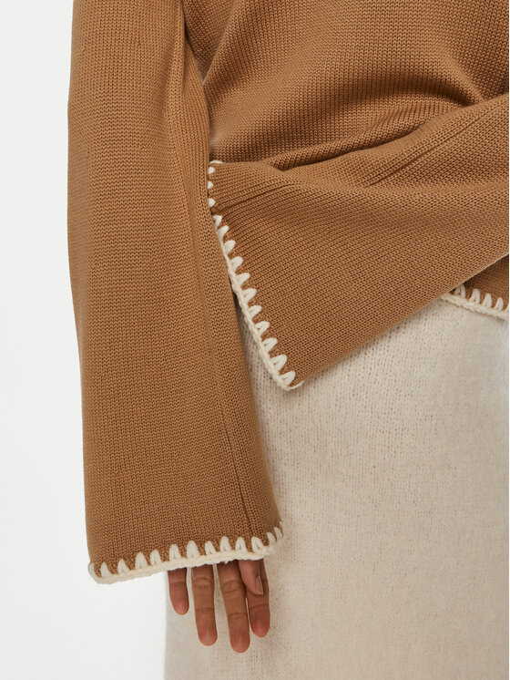 Luisa Spagnoli Luisa Spagnoli Rollkragenpullover Monet 58404 Braun Regular Fit