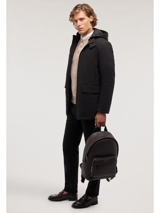 Trussardi Trussardi Płaszcz zimowy 8011M000037N033 Czarny Regular Fit