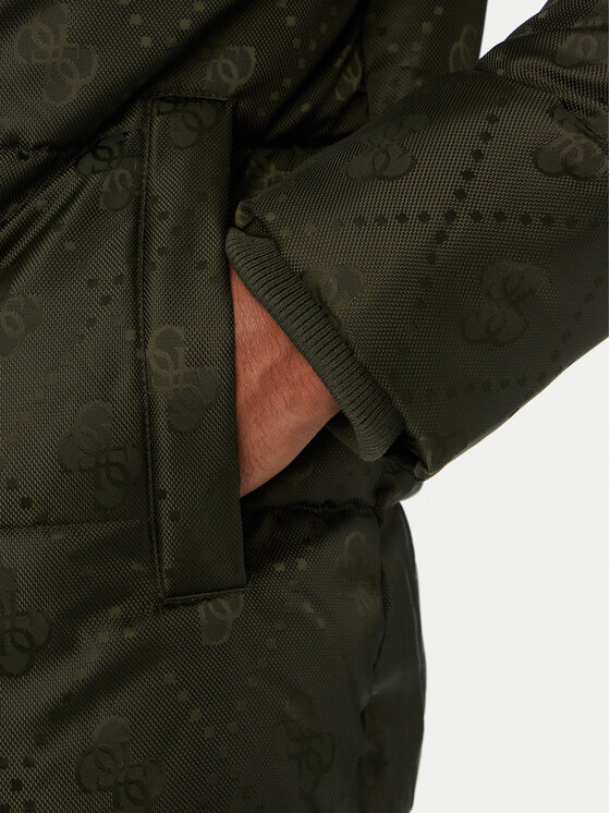 Guess Guess Geacă de iarnă M6BL43 W4155 Verde închis Regular Fit
