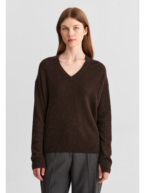 TATUUM TATUUM Sweter RETRA Brązowy Classic Fit