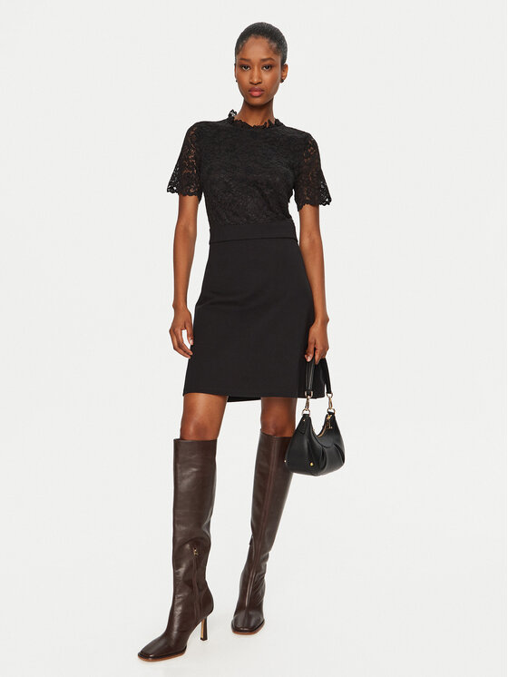 Morgan Morgan Коктейлна рокля 242-RUNN Черен Slim Fit