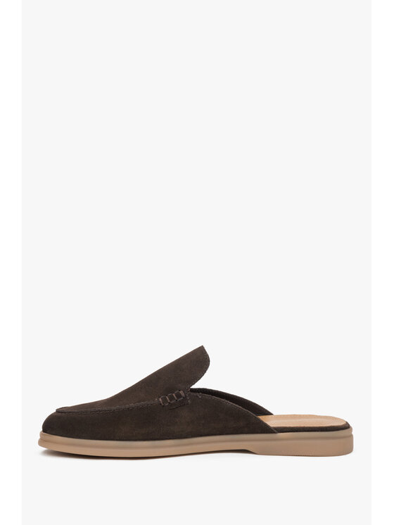 Estro Estro Παντόφλες ER00119622 Σκούρο καφέ