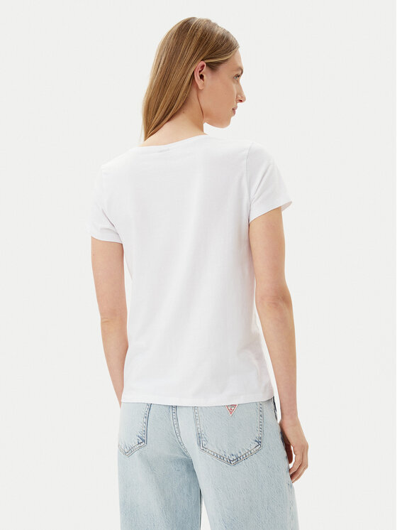 Pieces Pieces Tricou Tilly 17157705 Alb Regular Fit