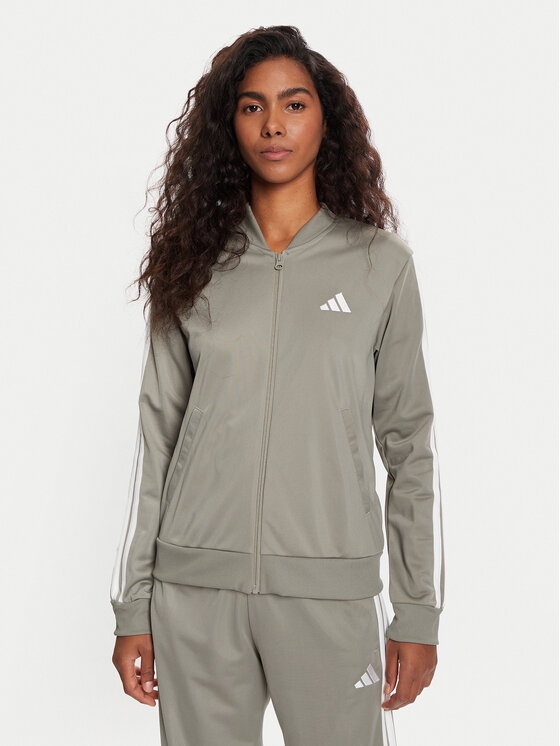 adidas adidas Tepláková souprava Essentials 3-Stripes JX0509 Zelená Regular Fit