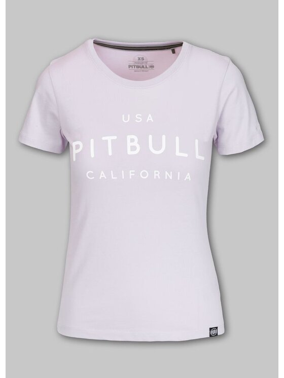 PITBULL PITBULL T-Shirt Koszulka damska USA CAL S Fioletowy Regular Fit