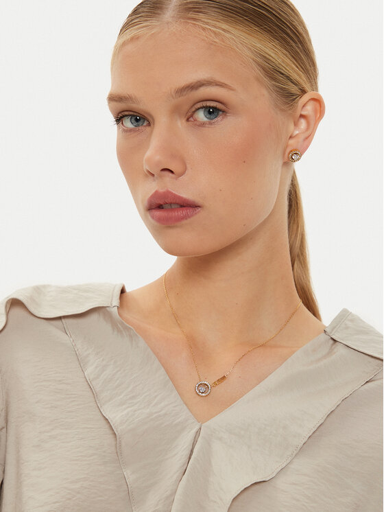 Guess Guess Kaklo papuošalas JUBN04 665JW Auksinė