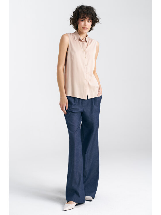 NIFE NIFE Halenka B159 Béžová Regular Fit