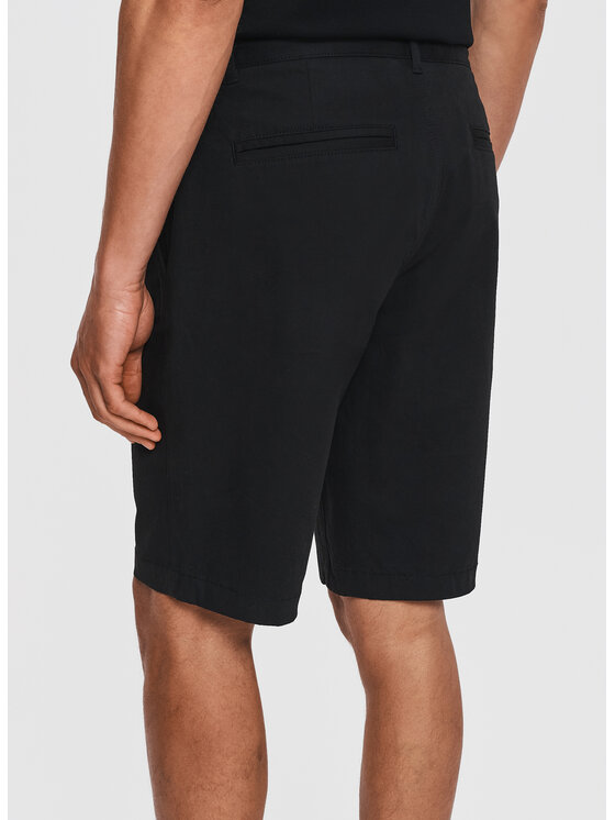 Pako Lorente Pako Lorente Szorty materiałowe P26SF-WS-002 Czarny Regular Fit