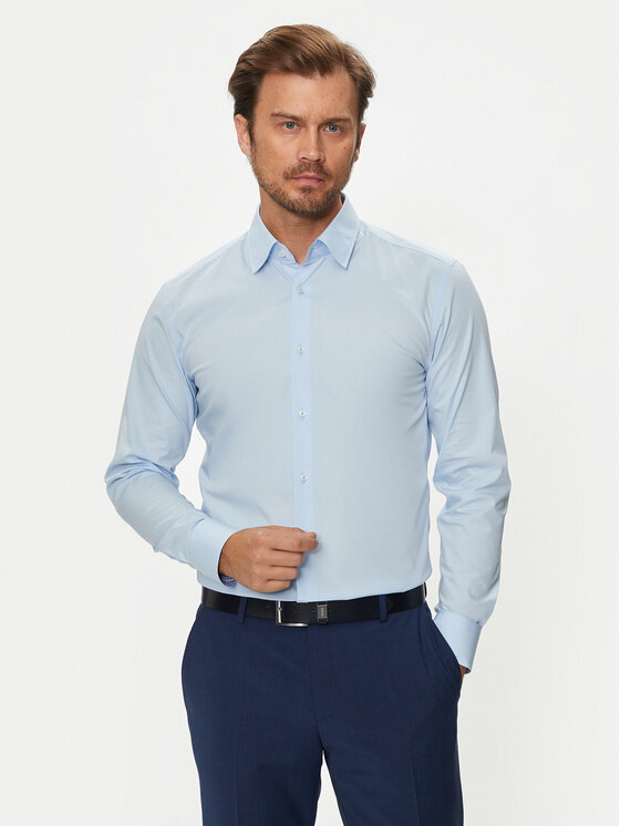 Boss Košulja H-Hank 50519859 Plava Slim Fit