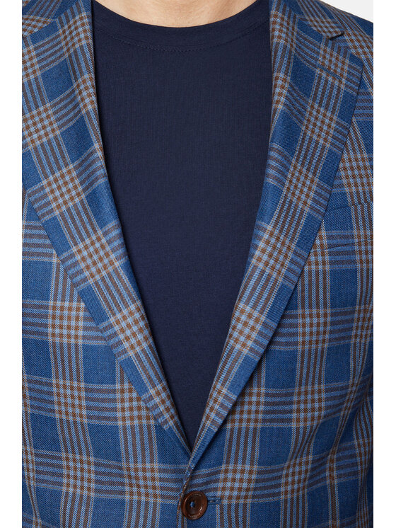 Lancerto Lancerto Marynarka Jersey MA099123000010 Niebieski Slim Fit