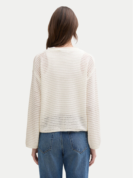 Tom Tailor Denim Tom Tailor Denim Pullover 1045610 Écru Loose Fit