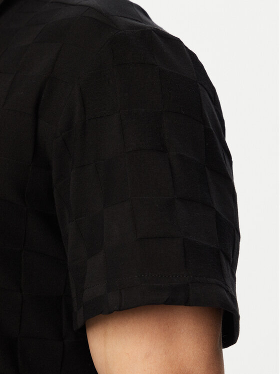 BOSS BOSS Тениска с яка и копчета Spirit70Jacq S 50560415 Черен Regular Fit