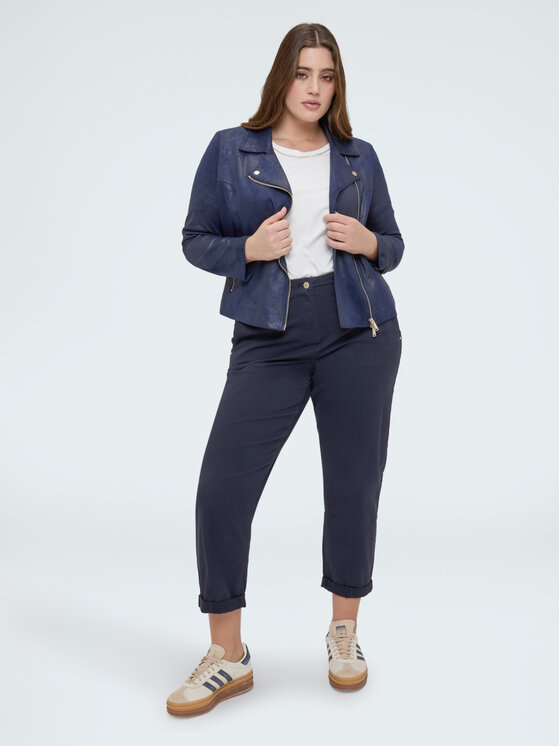 Fiorella Rubino Fiorella Rubino Kurtka z imitacji skóry R327T001301N034 Niebieski Regular Fit