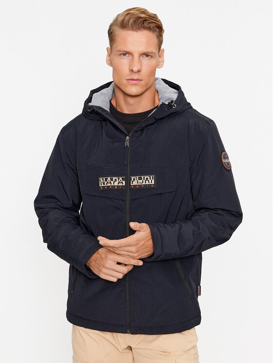 Napapijri Napapijri Демісезонна куртка Rainforest NP0A4HES Чорний Regular Fit