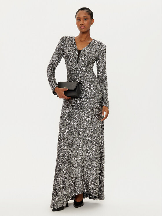 Rinascimento Rinascimento Abendkleid CFC0121752003 Silberfarben Regular Fit