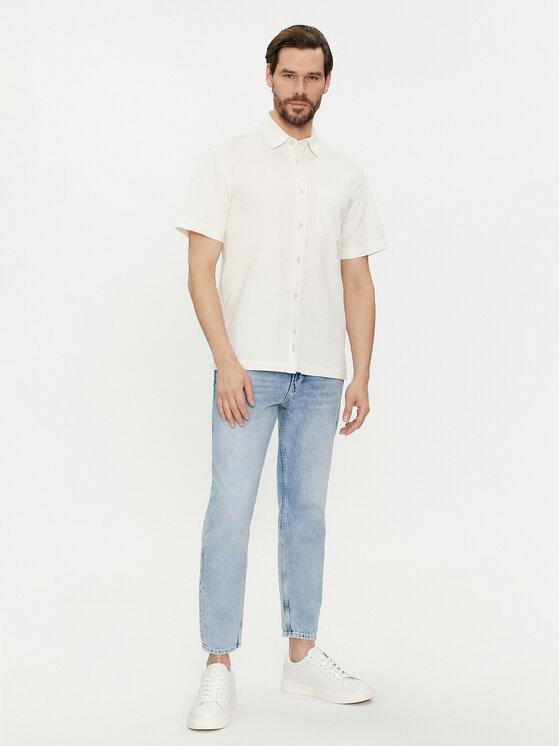 Selected Homme Selected Homme Koszula 16088352 Biały Relaxed Fit