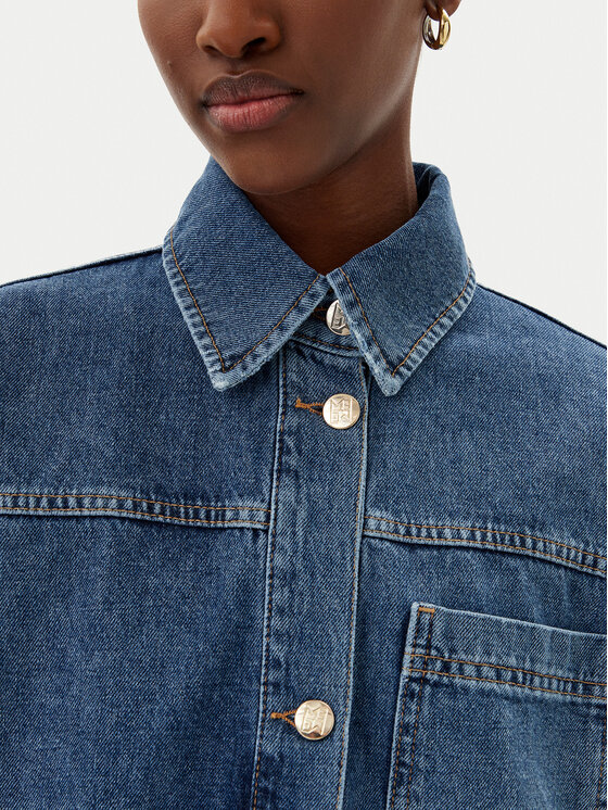 Marella Marella camicia di jeans Artista 2515111181 Blu Regular Fit