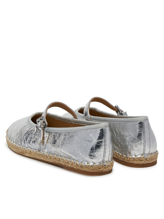 MICHAEL Michael Kors MICHAEL Michael Kors Espadryle Lynn 40S5LYFP2M Srebrny