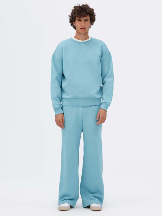 Americanos Americanos Суитшърт Unisex Portland Crewneck Син Relaxed Fit
