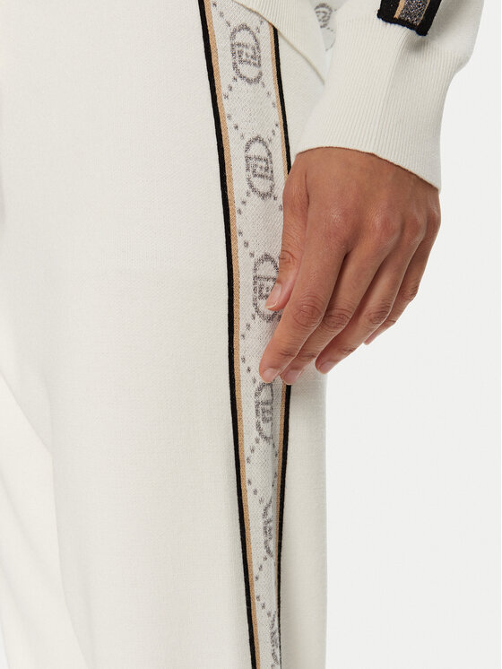 Liu Jo Sport Liu Jo Sport Pantaloni di tessuto TF4226 MS63L Bianco Regular Fit