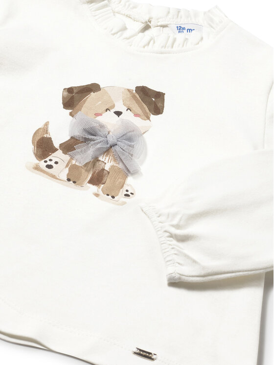Mayoral Mayoral Bluse 2075 Écru Regular Fit