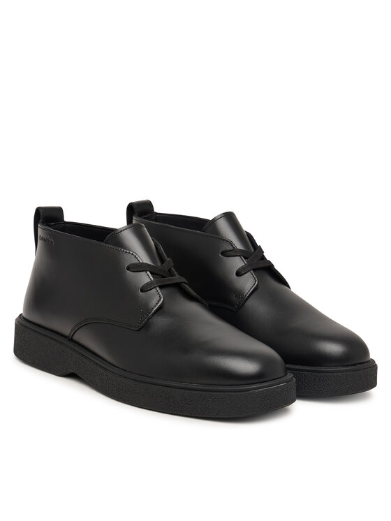 Calvin Klein Calvin Klein Auliniai batai Text Rubber Desert Boot Lth HM0HM02255 Juoda