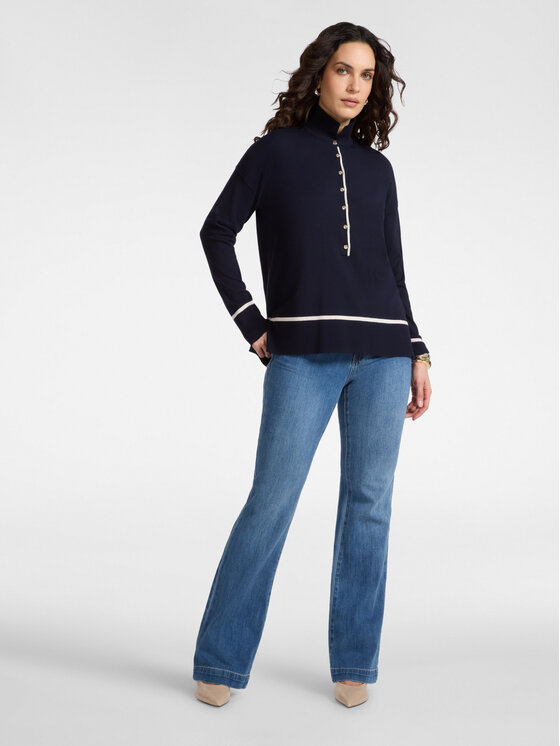 Elena Mirò Elena Mirò T-shirt M607Z000749N0A3 Blu Regular Fit