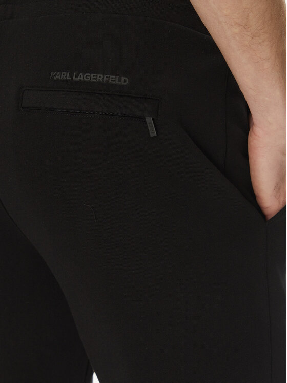 KARL LAGERFELD KARL LAGERFELD Teplákové kalhoty 705713 500900 Černá Regular Fit