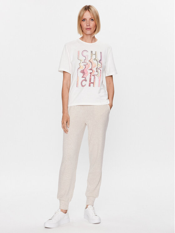 ICHI ICHI T-Shirt 20118311 Biały Regular Fit