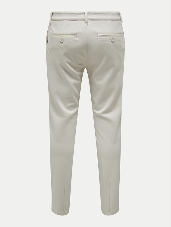 Only & Sons Only & Sons Chino nohavice Mark 22010209 Écru Slim Fit