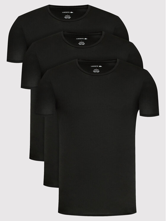 Lacoste Lacoste Komplekt kolmest t-särgist TH3321 Must Slim Fit