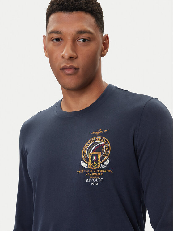 Aeronautica Militare Aeronautica Militare Longsleeve 252TS2467UJ00703 Blu scuro Regular Fit