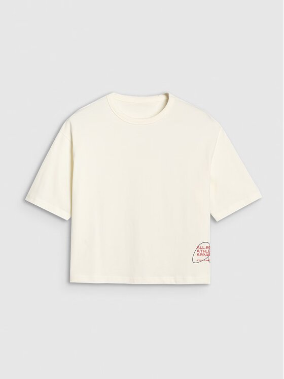 4F 4F T-Shirt 4FWSS25TTSHF1971-11S Bílá Oversize