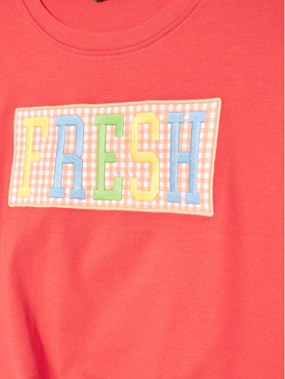 United Colors Of Benetton United Colors Of Benetton T-shirt 3096C10BU Crvena Regular Fit