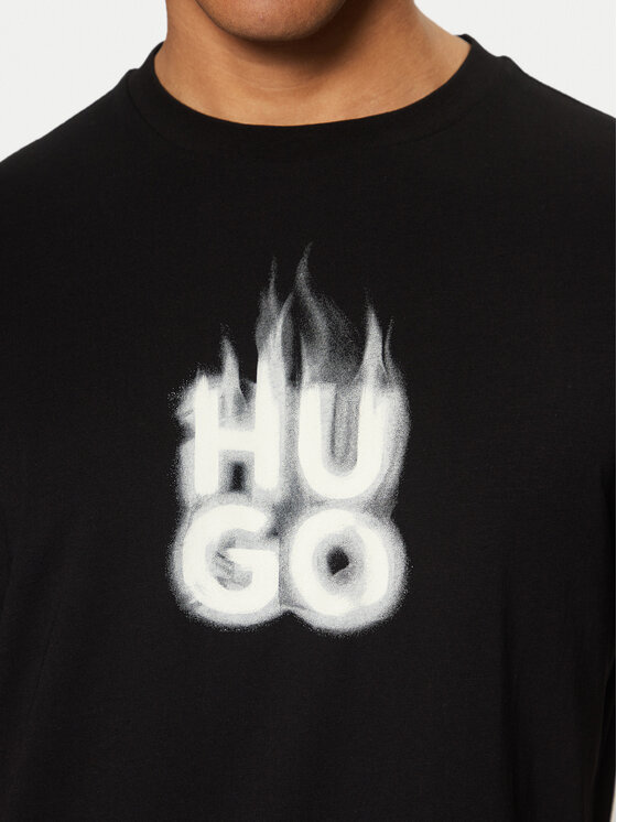 HUGO HUGO T-shirt Dalayer 50535363 Crna Regular Fit