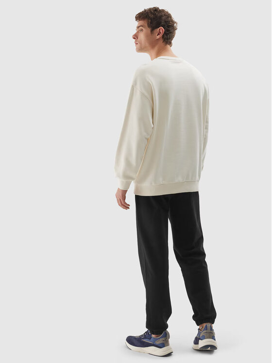 4F 4F Bluza 4FWAW24TSWSU1313 Biały Regular Fit