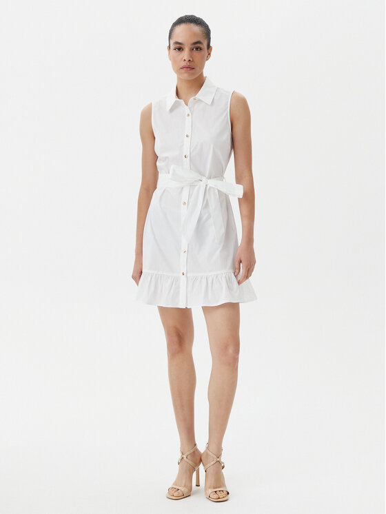 Gaudi Gaudi Hemdkleid 511BD15020 Weiß Regular Fit