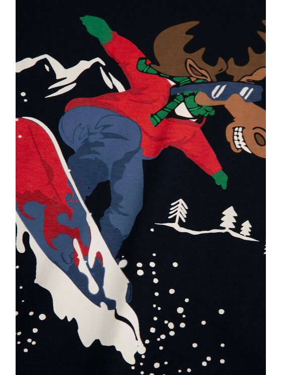 Coccodrillo Coccodrillo T-Shirt ZC5143103MER-015 Granatowy Regular Fit