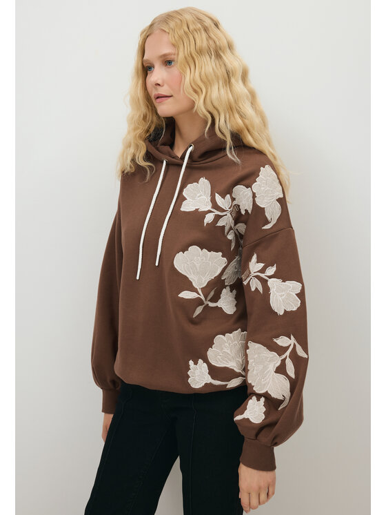 BIZUU BIZUU Halenka HULLA PRINTED BLOUSE Hnědá Standard Fit